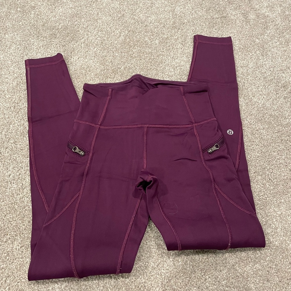 Womens Purple Lululemon Leggings